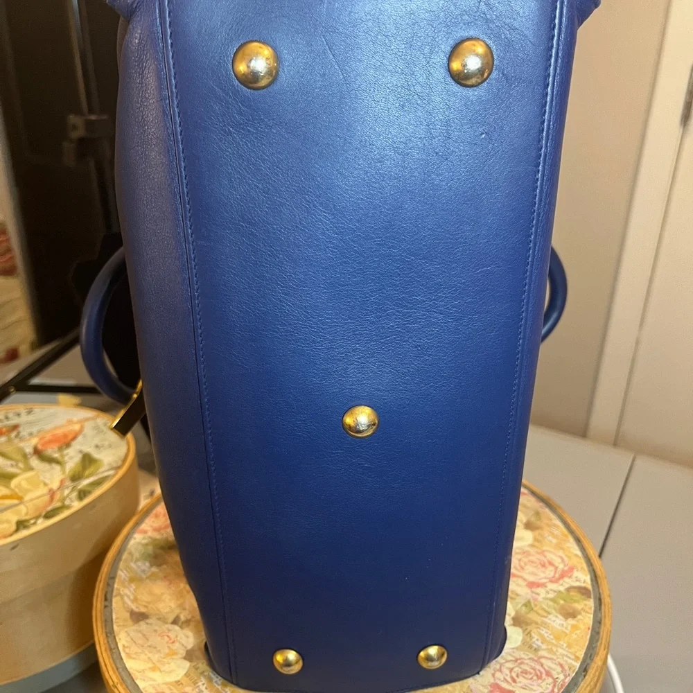 Yves Saint Laurent YSL Blue Leather Cabas Chyc - Picture 11 of 17